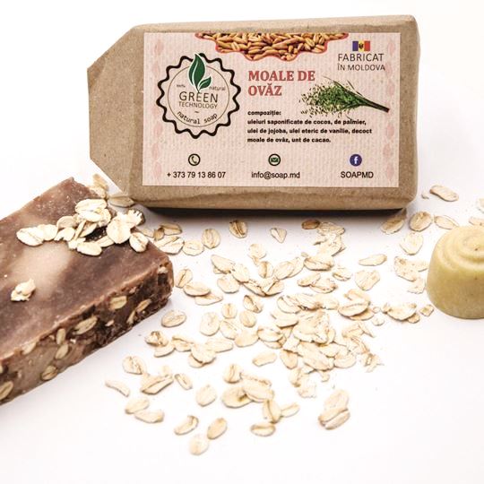 Natural soap With oatmeal- 120 gr
